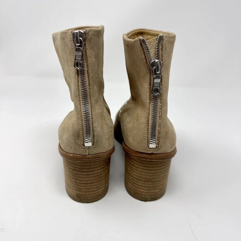 Rag & Bone Tan Suede Grommet Ankle Boots